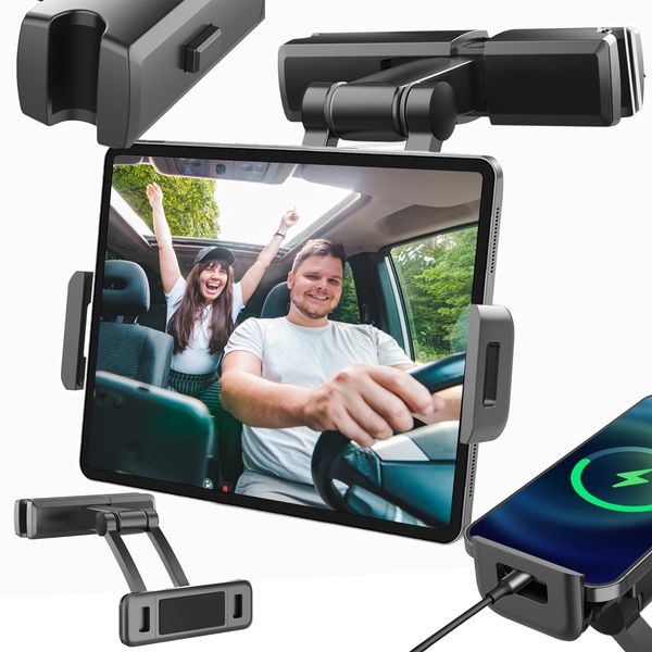 Samochodowy Uchwyt Na Zagłówek Do Telefonu Lub Tabletu Heckermann Pb-48 zdjęcie 1