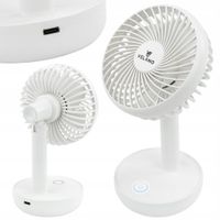 WENTYLATOR BIURKOWY AKUMULATOROWY WIATRAK BEZPRZEWODOWY STOŁOWY MAŁY CICHY