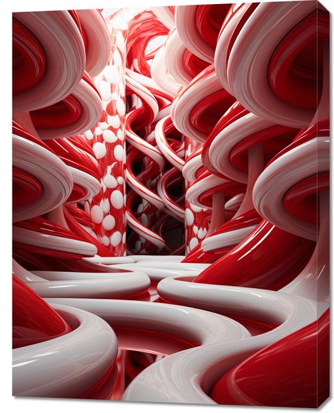 Obraz 70x90cm Czerwone Wiry zdjęcie 1