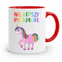 Kubek Czerwony Dla Dzieci Najlepszy Przyjaciel Z Nadrukiem Ze Zdjęciem