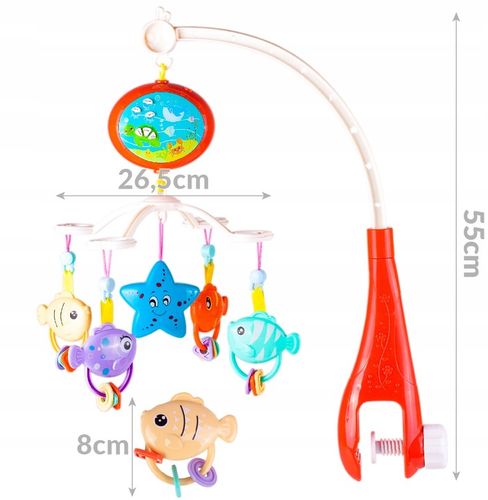 KARUZELKA KARUZELA DO ŁÓŻECZKA Z PROJEKTOREM I PILOTEM DLA DZIECI na Arena.pl