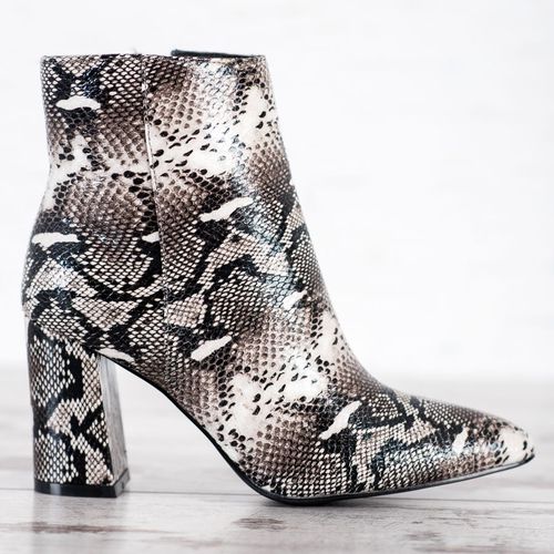 Botki W Szpic Snake Print r.40 na Arena.pl