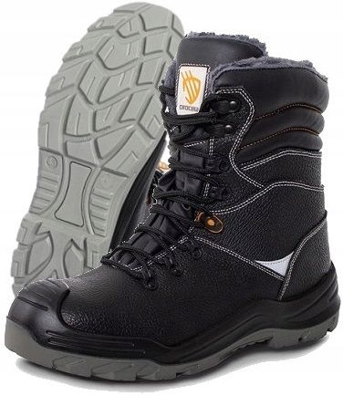 Wysokie buty robocze męskie Zimowe Ocieplane Trzewiki Wodoodporne z NOSKIEM na Arena.pl