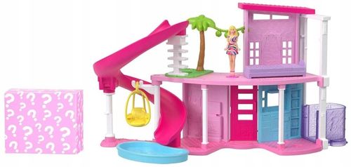 BARBIE MINI BARBIELAND DOMEK MARZEŃ DLA LALEK ZJEŻDŻALNIA + MINI LALKA AKC. na Arena.pl