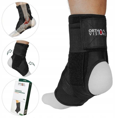 ORTEZA STAWU SKOKOWEGO OPASKA ELASTYCZNA STABILIZATOR KOSTKI I STOPY na Arena.pl