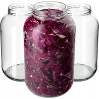 8x Słoik Szklany 4L Słój Na Ogórki Nalewki Sok