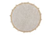 Dywan bawełniany Bubbly Natural Honey Ø120 cm Lorena Canals