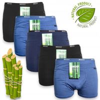 5x Bokserki męskie BAMBUSOWE ODDYCHAJĄCE majtki męskie ANTYBAKTERYJNE - L