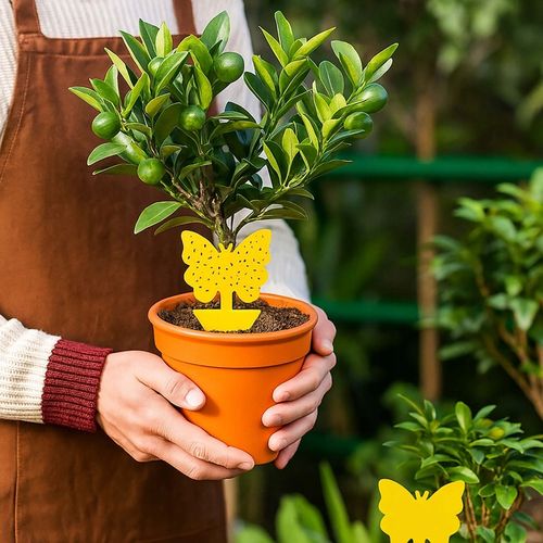 60 Lep na Ziemiórki Owady Żółte Lepy do Doniczek Taśma Domowa Meszki na Arena.pl