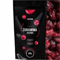 Żurawina Suszona Naturalna 500g Bez Konserwantów Jakość Cała Owoce HiFood