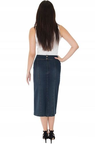 SPÓDNICA JEANS MAXI (38-58) KOLORY r.46 na Arena.pl