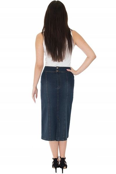 SPÓDNICA JEANS MAXI (38-58) KOLORY r.46 zdjęcie 10