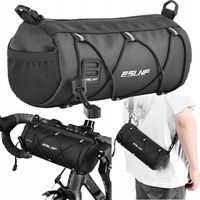 WODOODPORNA TORBA ROWEROWA SAKWA NA KIEROWNICĘ POJEMNA SASZETKA NA RAMIĘ