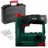 AKUMULATOROWY ZSZYWACZ TAPICERSKI PARKSIDE 12V ZESTAW ZSZYWKI +