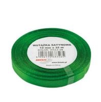 WSTĄŻKA SATYNOWA 12MM X 32M WS12-19 BREWIS ZIELONA