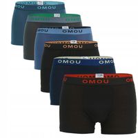 6x Bokserki Męskie Bawełniane Majtki Mix Zestaw Bawełna Komplet Kolory XXL