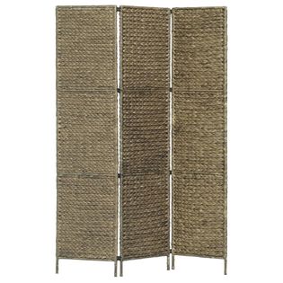 3-panelowy parawan pokojowy, brązowy 116 x 160 cm hiacynt wodny