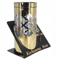 SOLARNY ZNICZ LED NAGROBNY WYTRZYMAŁY PARIS DEDYKACJA KOCHANEMU BRATU