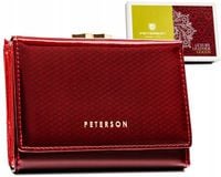 PETERSON markowy damski portfel skórzany na bigiel RFID STOP