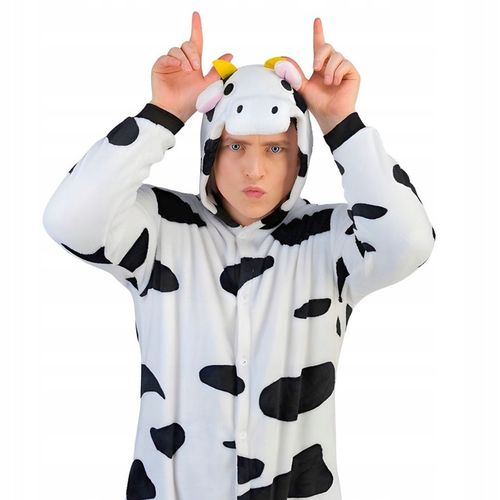 Piżama Onesie Kigurumi Kostium Przebranie Krowa XL: 175-185cm na Arena.pl