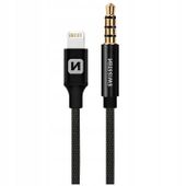 Adapter kabel audio Lightning - jack 3,5mm męski przejściówka 1,5m SWISSTEN