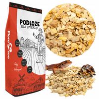 PODŁOŻE ZRĘBKI BUKOWE DREWIENKA DO TERRARIUM KLATKI ŻÓŁWIA GADÓW PŁAZÓW