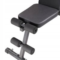 ŁAWKA TRENINGOWA ŁAWECZKA DO ĆWICZEŃ SKŁADANA REGULOWANA SKOŚNA GUMY