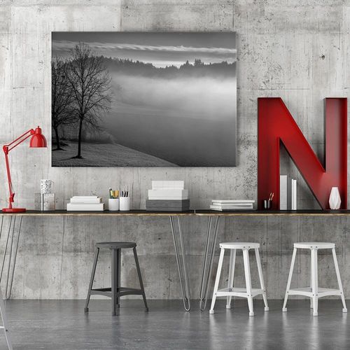 Obraz na płótnie - Canvas, Mgła nad jeziorem 2 90x60 na Arena.pl