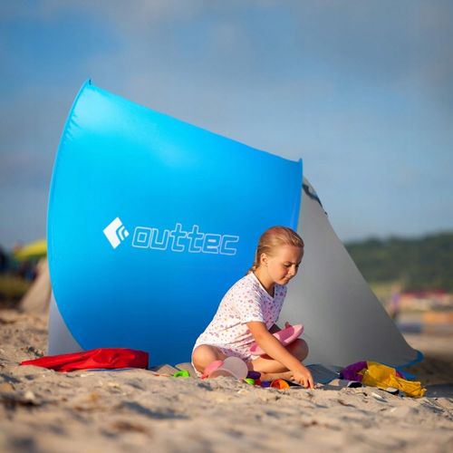 SAMOROZKŁADAJĄCY NAMIOT PLAŻOWY PARAWAN ZAMYKANY POP UP UV50 OUTTEC na Arena.pl