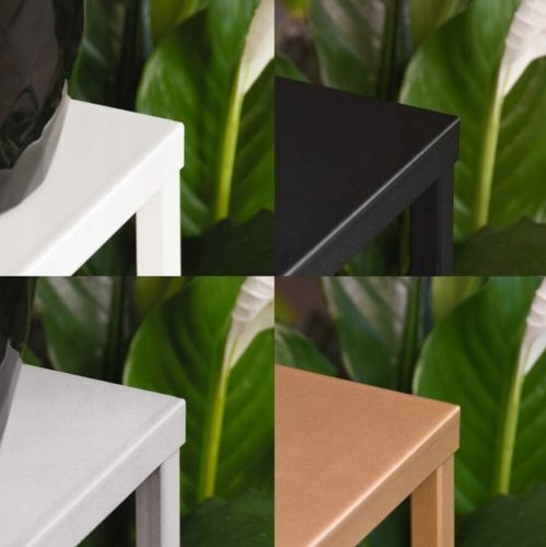 Nowoczesny Kwietnik Loft SREBRNY SIMPLE 12 070/K-12-4K-100S na Arena.pl