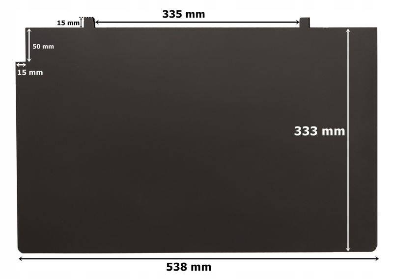 DEFLEKTOR DO WKŁADU PIECA KOMINKA DEFLEKTOR 538X333 zdjęcie 1