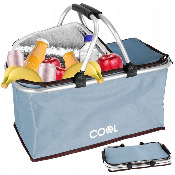 Koszyk TERMICZNY termoizolacyjny torba piknik 35L zdjęcie 1