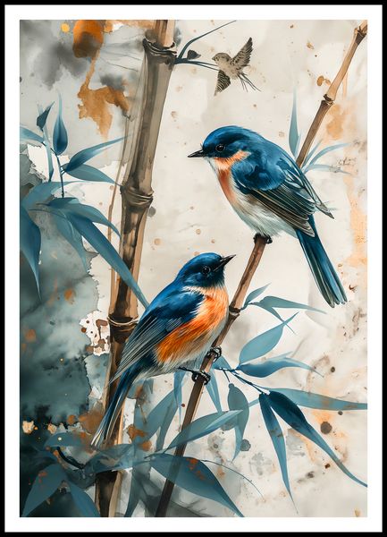 Plakat 70x100cm Trzy Ptaki zdjęcie 3