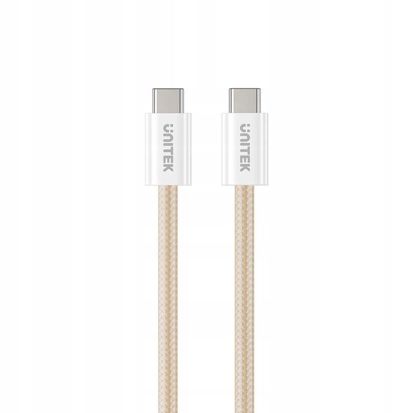 Kabel niktrade USB - USB typ C 1 m beżowy zdjęcie 2