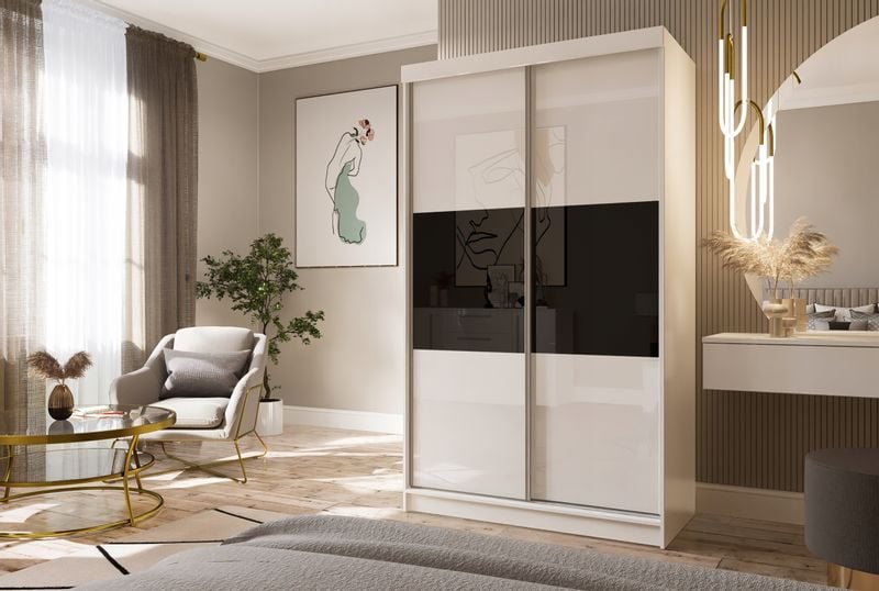 Szafa Przesuwna PARIS 125 Połysk zdjęcie 4