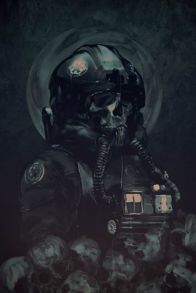 Gwiezdne Wojny Star Wars Skull Pilot - plakat premium 21x29,7 cm zdjęcie 1