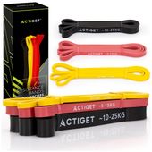 Gumy oporowe do ćwiczeń zestaw 3 szt. taśmy do ćwiczeń fitness, treningu