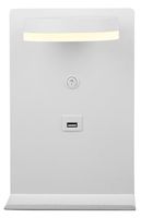 Compact lampa kinkiet 4W LED biały + ładowarka usb