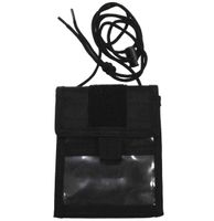 Saszetka z paskiem na szyję czarna