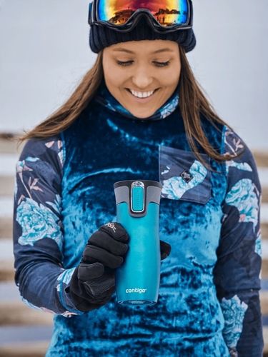 Kubek termiczny Contigo West Loop 2.0 470ml Autoseal - Turkusowy na Arena.pl