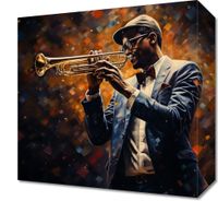 Obraz 30x30cm Symfonia na Trąbce