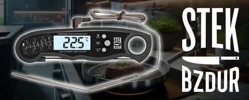 Termometr Kuchenny Cyfrowy do Mięsa Steków Żywności STEK BZDUR LCD Sonda na Arena.pl
