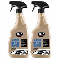 Odmrażacz szyb samochodowych płyn odmrażania spray K2 Alaska 700ml x2