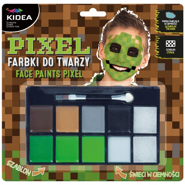 FARBKI DO TWARZY ZESTAW PIXEL KIDEA 2185 zdjęcie 1