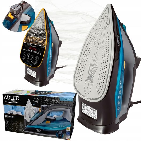 ŻELAZKO PAROWE 3000W STRAŻAK ANTI-CALC ANTI-DRIP zdjęcie 1
