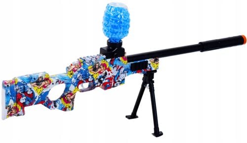 KARABIN AUTOMATYCZNY ZESTAW PISTOLET AUTOMAT NA KULKI WODNO ŻELOWE ELEKTRO na Arena.pl