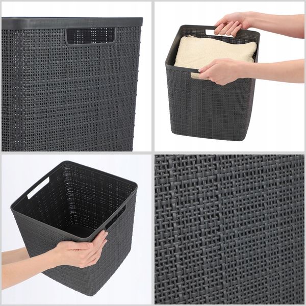 Curver Koszyk Pojemnik Organizer Z Uchwytami 17L zdjęcie 7