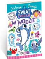 Kolorowanka z naklejkami. Świat zwierząt. W wodzie