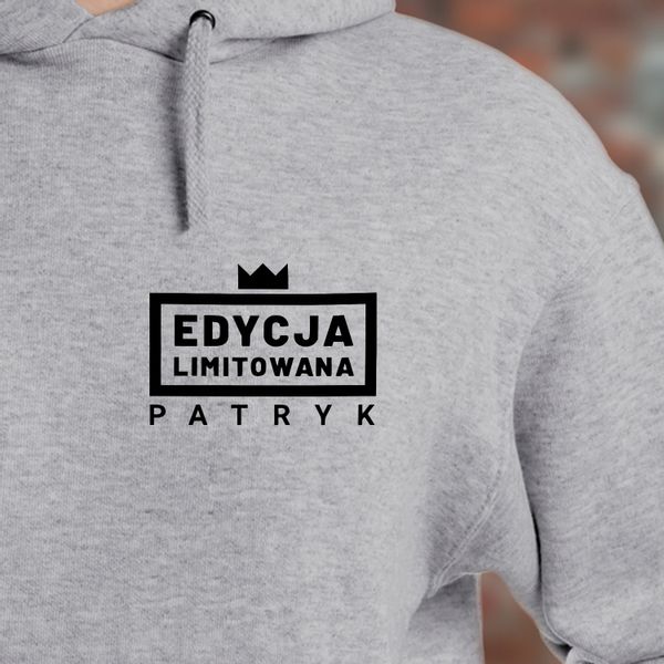 BLUZA z KAPTUREM MĘSKA XL +IMIĘ PUDEŁKO na PREZENT zdjęcie 4