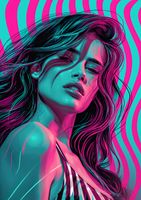 Plakat 29,7x42cm Neonowy Wzrok
